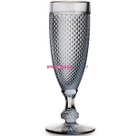 Набор бокалов для шампанского из 4-х штук  ATLANTIS GLASS BICOS 110 мл (серый)