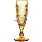 Набор бокалов для шампанского из 4-х штук  ATLANTIS GLASS BICOS 110 мл (янтарный)